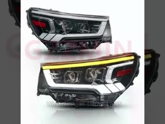 Plastikowe czarne reflektory samochodowe LED dla Toyota HILUX REVO ROCCO