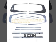 Dostosowywalne akcesoria zewnętrzne do samochodów dla LC200 2008-2021 Okno Weatherstrip Moulding Trim Weather Stripping Perfect Fit Upgrade to LC300 Style