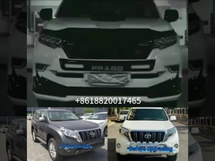 FJ150 Plastic Body Kit For Prado FJ150 2018 Conversion Kit Front Rear Body Kit Czarny Biały