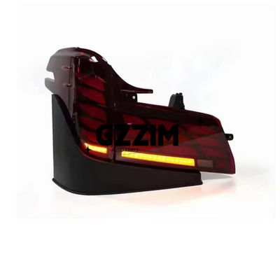 Black Red Abs Plastic Car Led Tail Lights For Alphard 2015-2022 Update To 2024