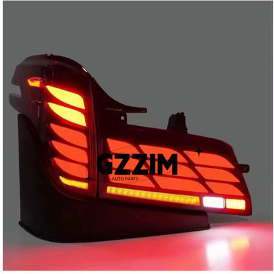 Black Red Abs Plastic Car Led Tail Lights For Alphard 2015-2022 Update To 2024