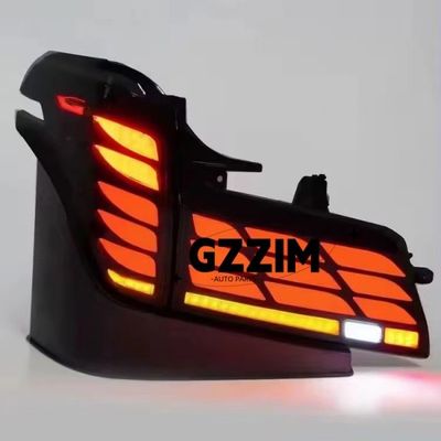 Black Red Abs Plastic Car Led Tail Lights For Alphard 2015-2022 Update To 2024