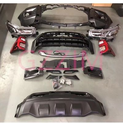 Toyota Revo 2016-2020 Hilux To 2022 Rocco Front And Rear Bodykit Full Set Kits Black Plastic