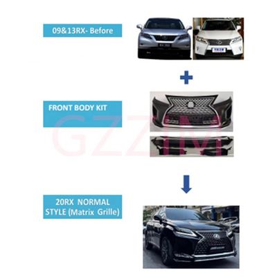 Lexus RX 2009-2013 Upgrade To 2020 Front Body Kit Normal Style Matrix Grille