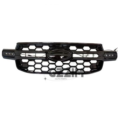 high quality abs car grille factory plastic front grille with led for ford ranger raptor t9 2022
