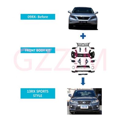 Lexus RX 2009 Upgrade To 2013 Auto Parts Sport Style Front Body Kit