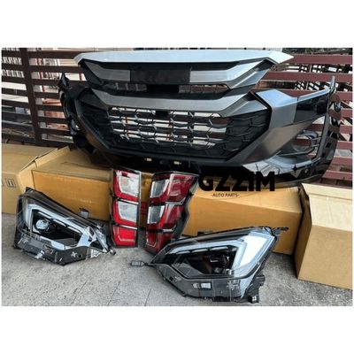 Black Plastic Tail Lamp Front Body Kit For Isuzu DMAX 2021 To 2024