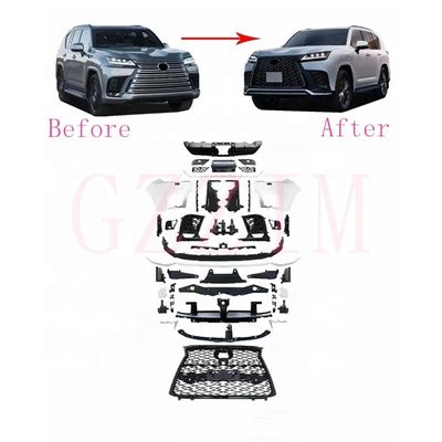 Car Body Kit Lexus LX600 Plastic Front Rear Full Set Kit F-Sport Bodykit Black