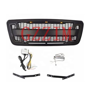 Plastic LED Eagle Wing Style Front Middle Grille With Light For Ford F150 2007-2008