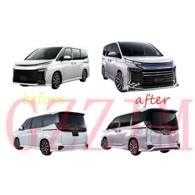 Toyota Voxy M 2022 Car Bumper Lip Kit Modellista Style Front and Rear Lip Bodykit
