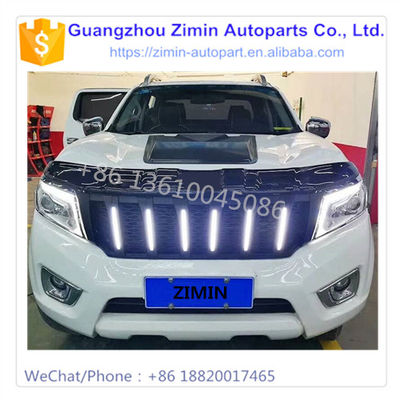 Modified LED Front Middle Grille Customization Part For Nissan NP300 2015-2016