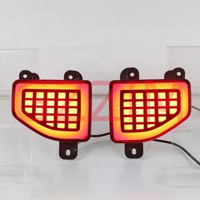 Dynamic Turn Signal Reflector LED Bumper Light Rear Fog Lamp For Jeep Wrangler 2018-2022