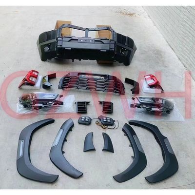 Toyota Hilux 2021 Plastic Front Rear Bumper Grille Full Sets Body Kit Black/Custom Color