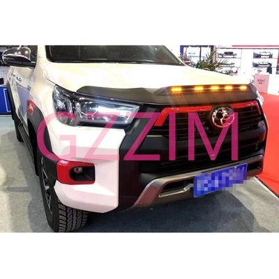 Car Accessories Toyota Hilux Revo 2016-2021 Front Bonnet Hood Guard With Lamp