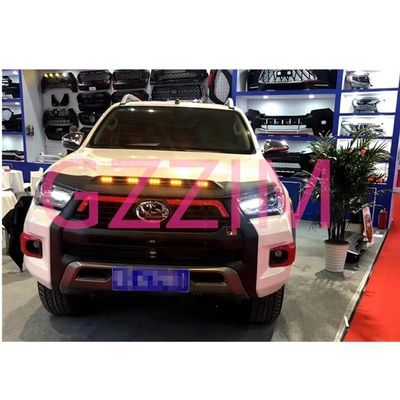 Car Accessories Toyota Hilux Revo 2016-2021 Front Bonnet Hood Guard With Lamp