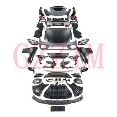 Upgrade W222 S450 Front Rear Bumper Grille Bodykit For S Class W221 2008-2013