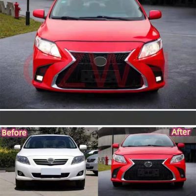 Plastic Toyota Corolla 2006-2013 Upgrade To LX Style Facelift Grille Body Kit Black