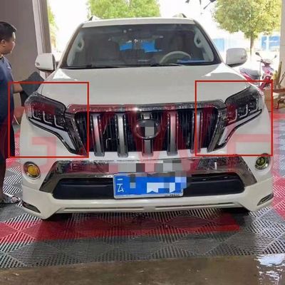 Car Light ABS Plastic LED Head Lamp Front Light Kit For Toyota Prado FJ150 2014