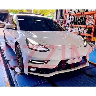 Facelift Bumper Tesla Model 3 Plastic Black / White Front Bumper