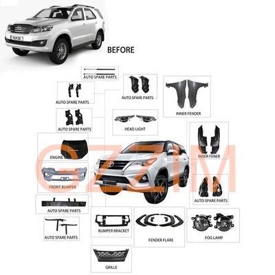 Fortuner 2004-2012 Car Body Kit Front Facelift Kit