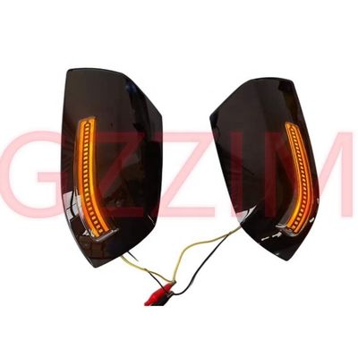 Black Rearview Mirror Cover For Toyota Tundra 2007-2021 LED Light Side Mirror