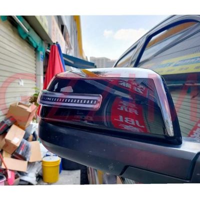 Black Rearview Mirror Cover For Toyota Tundra 2007-2021 LED Light Side Mirror
