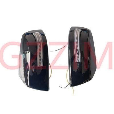 Black Rearview Mirror Cover For Toyota Tundra 2007-2021 LED Light Side Mirror
