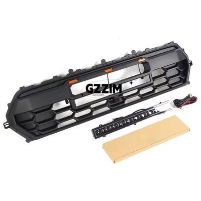 Toyota Tacoma 2024 ABS Mesh Front Grille With Light Bar Black Car Grille Front Middle Grille