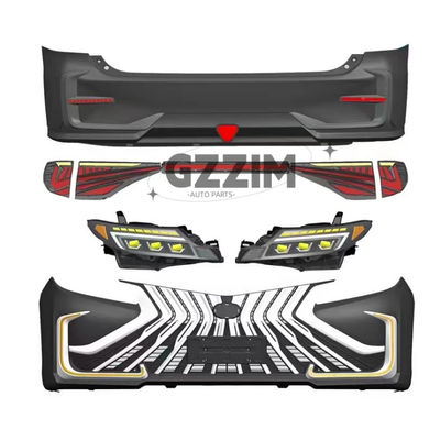 Body Kit For Toyota Previa Front Rear Bumper With Head Light Tail Light Black/White