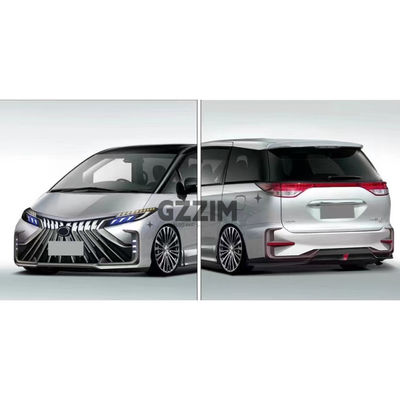 Body Kit For Toyota Previa Front Rear Bumper With Head Light Tail Light Black/White