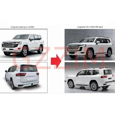 Front Rear Bodykit With Fender Flare For Toyota Land Cruiser 300