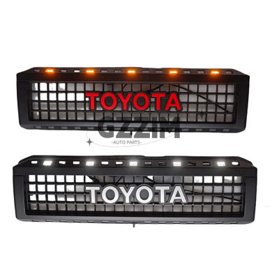 Toyota LC76 ABS Mesh Front Grille With Light Bar Black Car Grille Front Środkowa grilla