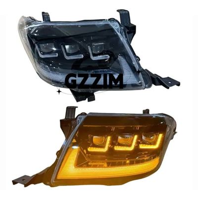 Toyota VIGO Hilux 2012-2014 LED zestaw reflektorów Nowy stan 4 soczewki Światła przednie z światłami dziennymi
