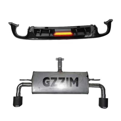 Dyfuzor spoilera wargi tylnego zderzaka z materiału ABS/PP do Golfa 7.5 w stylu GT