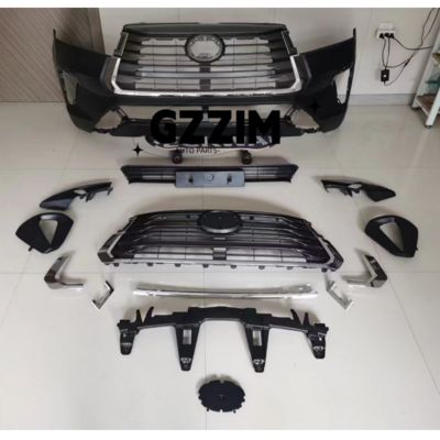 Toyota Innova 2016 Upgrade To 2021 Plastic Front Bumper Grille Full Sets Bodykit Upgrade Parts